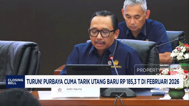 Video: Turun! Purbaya Cuma Tarik Utang Baru Rp185,3 T di Februari 2026