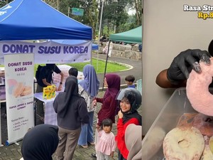 Donat Susu Korea Sebesar Telapak Tangan Viral di Subang, Mau Coba?