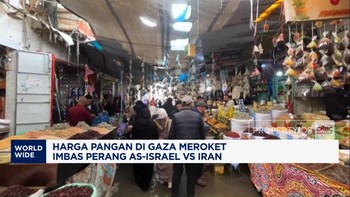 Video: Harga Pangan di Gaza Meroket Imbas Perang AS-Israel Vs Iran
