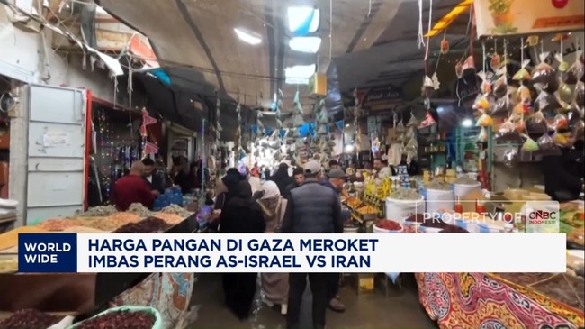 Video: Harga Pangan di Gaza Meroket Imbas Perang AS-Israel Vs Iran
