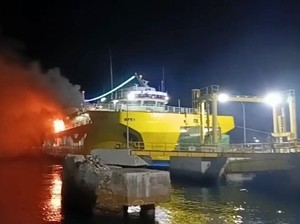 Arus Mudik Bali Mulai Terlihat, Kapal Portlink Terbakar di Pelabuhan Ketapang