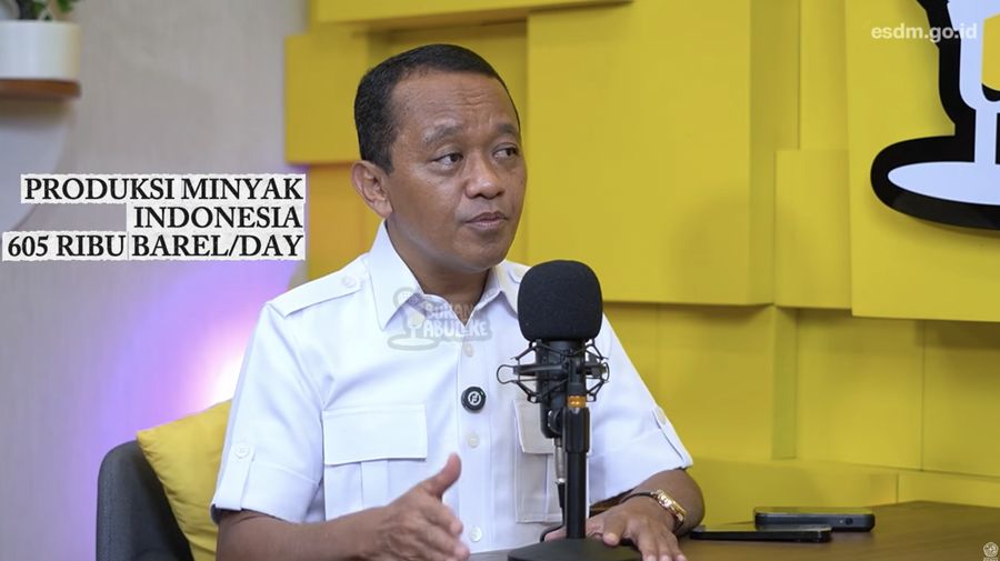 Menteri ESDM Bahlil Lahadalia dalam acara Podcast Kementerian ESDM. (Tangkapan layar youtube ESDM)