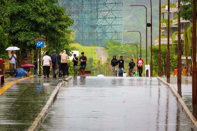 Pemerintah memastikan estetika tata kota di Ibu Kota Nusantara (IKN) dirancang secara matang sebagai bagian dari konsep kota pintar. (Instagram/ikn_id)