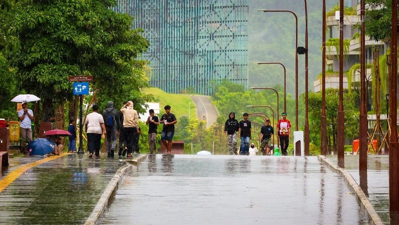 Pemerintah memastikan estetika tata kota di Ibu Kota Nusantara (IKN) dirancang secara matang sebagai bagian dari konsep kota pintar. (Instagram/ikn_id)