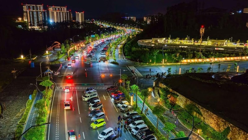 Pemerintah memastikan estetika tata kota di Ibu Kota Nusantara (IKN) dirancang secara matang sebagai bagian dari konsep kota pintar. (Instagram/ikn_id)