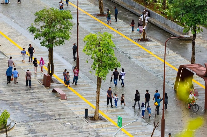 Pemerintah memastikan estetika tata kota di Ibu Kota Nusantara (IKN) dirancang secara matang sebagai bagian dari konsep kota pintar. (Instagram/ikn_id)