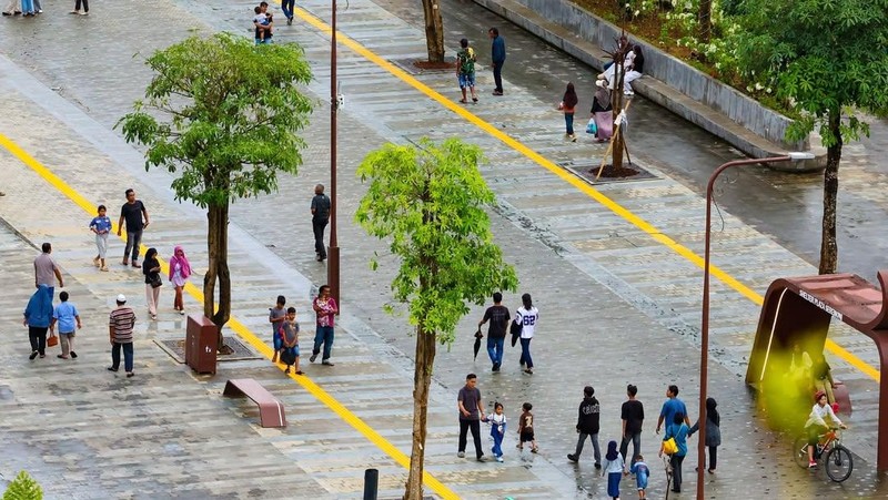 Pemerintah memastikan estetika tata kota di Ibu Kota Nusantara (IKN) dirancang secara matang sebagai bagian dari konsep kota pintar. (Instagram/ikn_id)