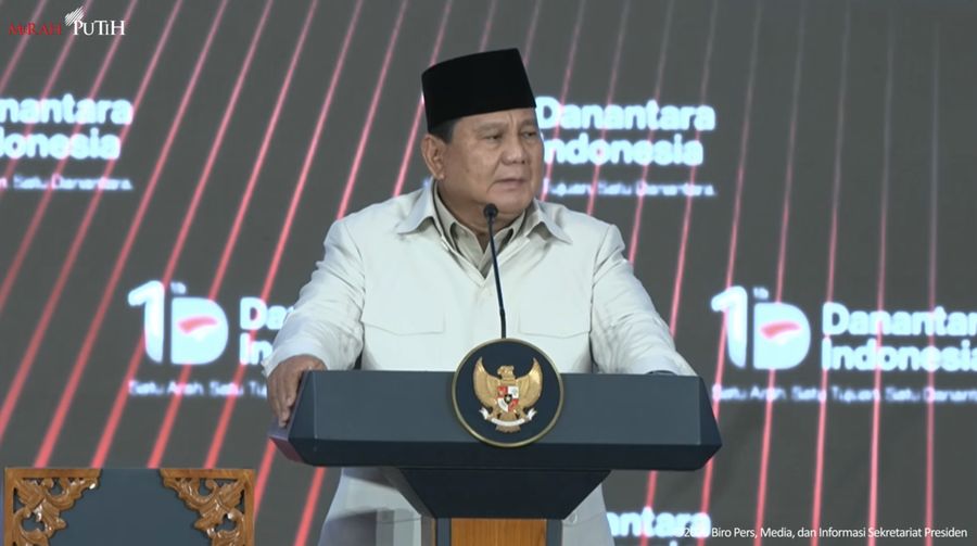 Presiden Prabowo Subianto di Wisma Danantara Indonesia, Jakarta, Rabu (11/3/2026). (Tangkapan layar youtube)
