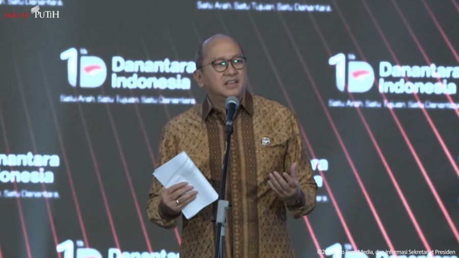 Rosan Roeslani dalam Tasyakuran HUT ke-1 Danantara Indonesia, Jakarta, 11 Maret 2026. (Tangkapan layar youtube)