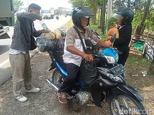Suriat Konvoi Bareng Menantu Mudik ke Brebes Via Pantura