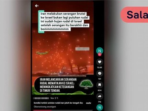 Cek Fakta: Benarkah Serangan Brutal Iran dengan Hujan Rudal ke Israel?