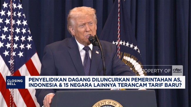 AS Selidiki Perdagangan, RI dan 15 Negara Dibayangi Tarif Baru