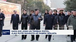 Gaya Kim Jong Un Tembak Pistol, Ajak Putri Mahkota ke Pabrik Senjata