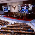 Dewan Perwakilan Rakyat (DPR) RI menggelar Rapat Paripurna ke-16 Masa Persidangan IV Tahun Sidang 2025-2026 pada Kamis (12/3/2026). (CNBC Indonesia/Muhammad Sabki)