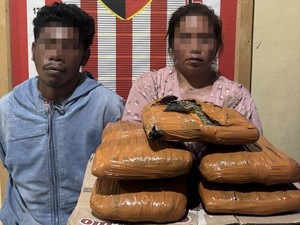 Pasutri di Tapteng Ditangkap saat Hendak Edarkan 5 Kg Ganja