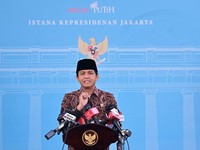 Foto: Menteri Kehutanan Raja Juli Antoni di Istana Negara, Jakarta, Kamis (12/3/2026). (Dokumentasi Sekretariat Presiden)