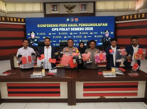 Operasi Pekat di Tuban, 58 Tersangka Judi hingga Prostitusi Diamankan