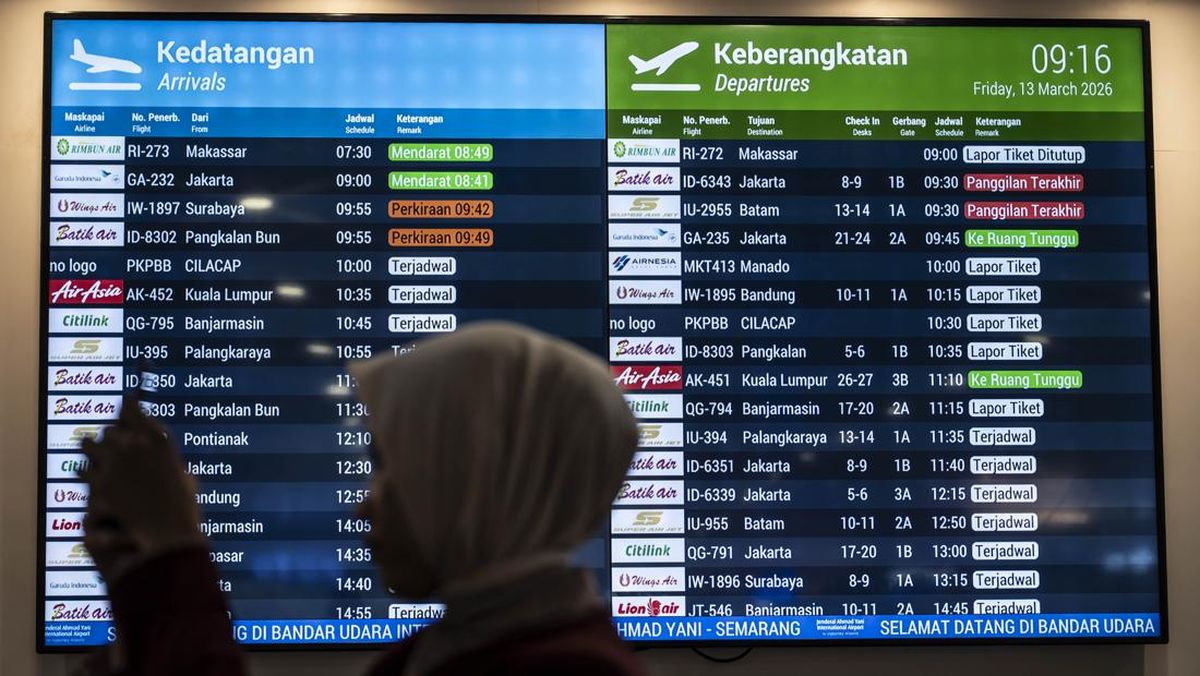 Puluhan Penerbangan di Bandara Ahmad Yani-Adi Soemarmo Batal Imbas Anak Krakatau