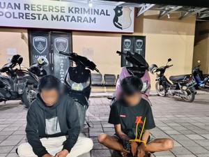 Dua Pemuda di Mataram Curi Motor Saat Jam Tarawih untuk Beli Sabu