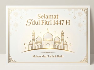 55+ Ucapan Selamat Hari Raya Idul Fitri 2026 Inspiratif hingga Penuh Maaf