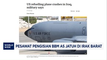 Video: Pesawat Pengisian BBM AS Jatuh di Irak Barat