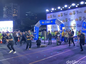 Polda Metro Gelar Night Run Jaga Jakarta, Wakapolda Ikut Balap Lari