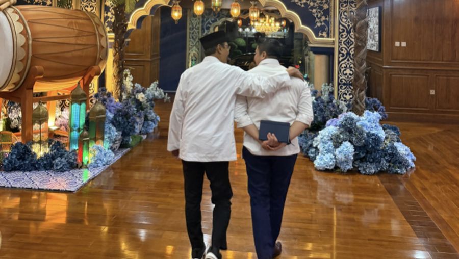 Seskab Teddy menerima kedatangan Bapak Menteri Sosial Syaifullah Yusuf atau dikenal dengan Gus Ipul di kantor Sekretariat Kabinet, Rabu (12/3/2026). (Tangkapan layar sekretariat.kabinet)