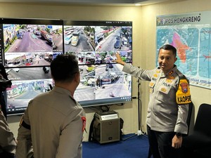 Pastikan Jalur Mudik Siap, Kapolres Kediri Cek Pospam-Posyan Mengkreng