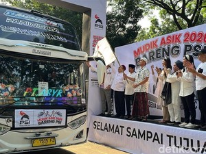 PSI Berangkatkan 11.800 Pemudik Pakai 200 Bus ke Berbagai Kota di Jawa