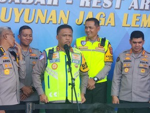 Kakorlantas Cek Rest Area Km 57 Tol Cikampek, Ajak Jajaran Pastikan Mudik Aman