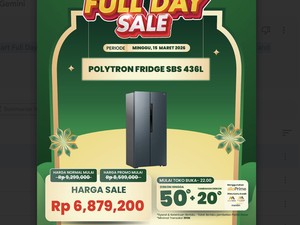 Kulkas Side by Side 436L Diskon Jumbo di Transmart Full Day Sale
