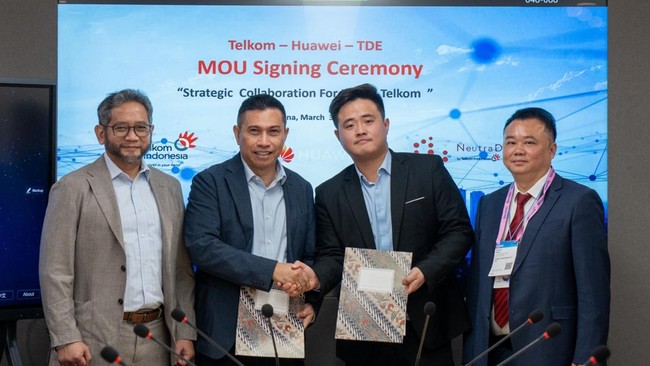 TelkomGroup dan Huawei Teken MoU Perkuat Infrastruktur Digital