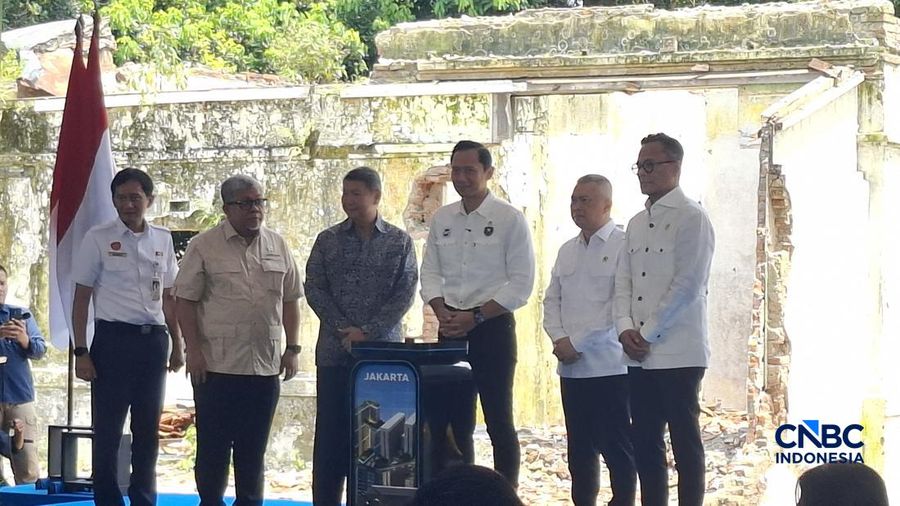 Peluncuran pembangunan hunian Manggarai di Jakarta, Senin (16/3/2026). (CNBC Indonesia/Chandra Dwi)