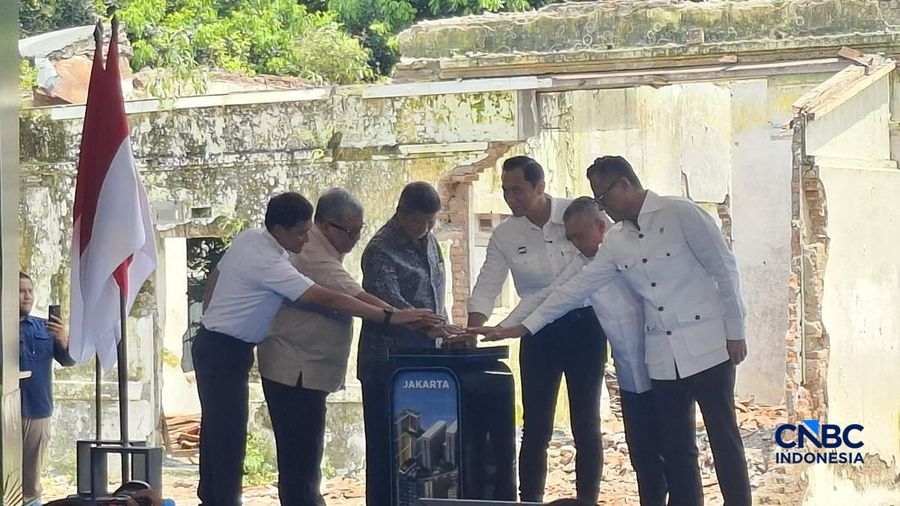 Peluncuran pembangunan hunian Manggarai di Jakarta, Senin (16/3/2026). (CNBC Indonesia/Chandra Dwi)