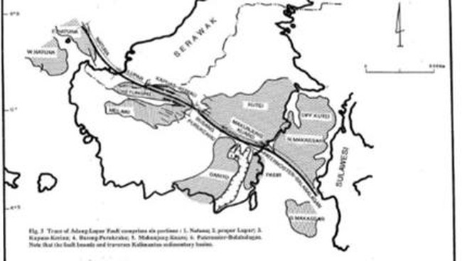 Ini Dia "Si Tua" Sesar Adang yang Bikin Kalimantan Tak Aman dari Gempa