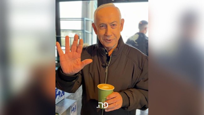 Sambil Ngopi, Potret Netanyahu Muncul Usai Dilaporkan Tewas Dibom Iran