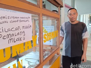 Penjual Siomay Mudik Jalan Kaki, Tempuh Jarak 130 Km Sambil Dorong Gerobak