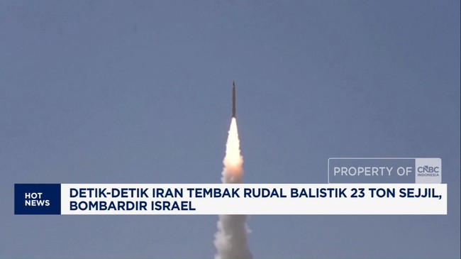 Video: Iran Tembak Rudal Balistik 23 Ton Sejjil-HP Buatan RI Mendunia