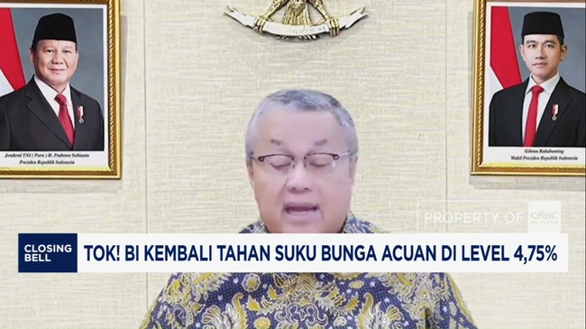 Video: Tok! BI Kembali Tahan Suku Bunga Acuan di Level 4,75%
