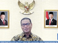 Deputi Gubernur Bank Indonesia, Ricky P. Gozali saat menyampaikan pemaparan dalam Konferensi pers Hasil Rapat Dewan Gubernur (RDG) bulan Maret 2026. (Tangkapan Layar Youtube/Bank Indonesia)