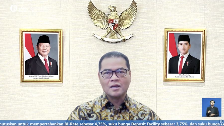 Deputi Gubernur Bank Indonesia, Ricky P. Gozali saat menyampaikan pemaparan dalam Konferensi pers Hasil Rapat Dewan Gubernur (RDG) bulan Maret 2026. (Tangkapan Layar Youtube/Bank Indonesia)