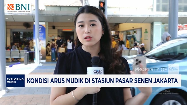 Laporan Arus Mudik di Stasiun Pasar Senen