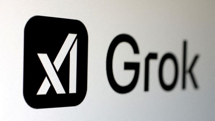 Logo xAI dan Grok. (REUTERS/Dado Ruvic/Illustration/File Photo)