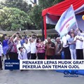 Video:Menaker Yassierli Lepas Mudik 2026 Libatkan Pekerja & Teman Ojol