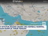 Video: Sempat Ditutup Efek Perang, Ruang Udara UEA Kembali Normal