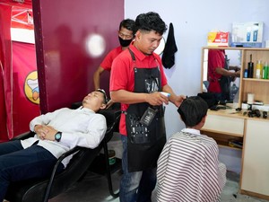 Ada Pijat Gratis Serambi MyPertamina di Bandara SMB II Palembang