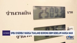 Video: SPBU Diserbu! Warga Thailand Borong BBM Sebelum Harga Naik