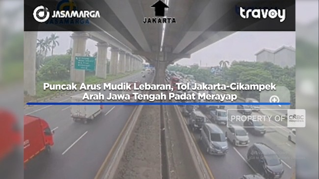 Puncak Arus Mudik, Tol Jakarta-Cikampek Dipadati Kendaraan Dini Hari