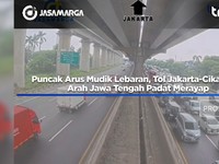 Puncak Arus Mudik, Tol Jakarta-Cikampek Dipadati Kendaraan Dini Hari
