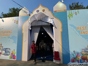 Kala Jembatan Timbang Losarang Disulap Jadi Tempat Jeda Pemudik